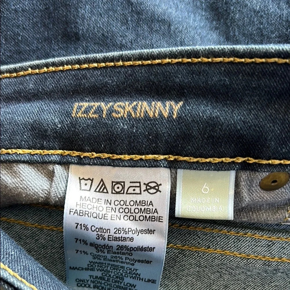 Michael Kors Blue Izzy Skinny Jeans Modern Fit size 6 - Picture 3 of 6